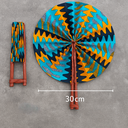 Fächer orange-blau
