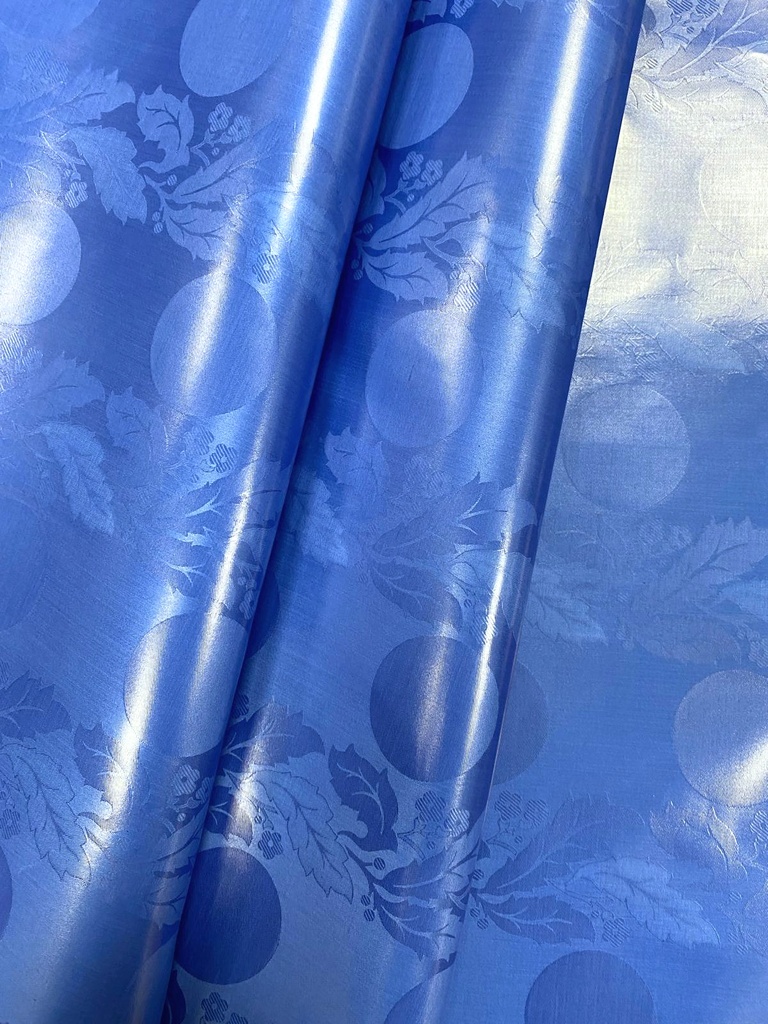 Bazin uni Color 544-bleu