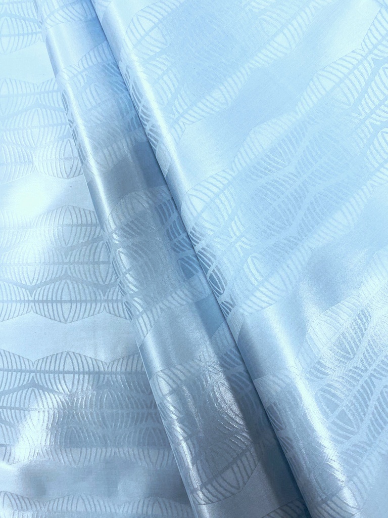 Bazin uni Color 514-bleu ciel