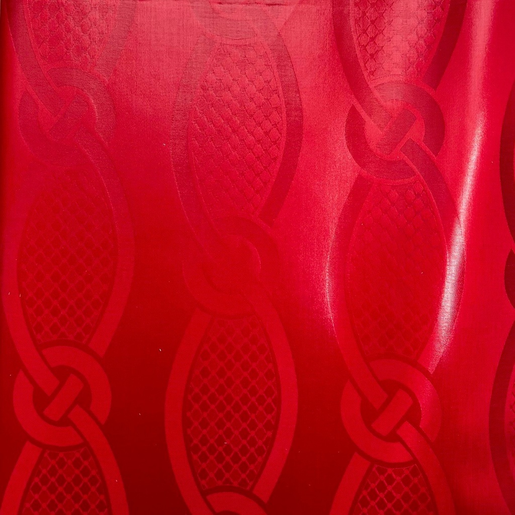 Bazin uni Color 345-red | D
