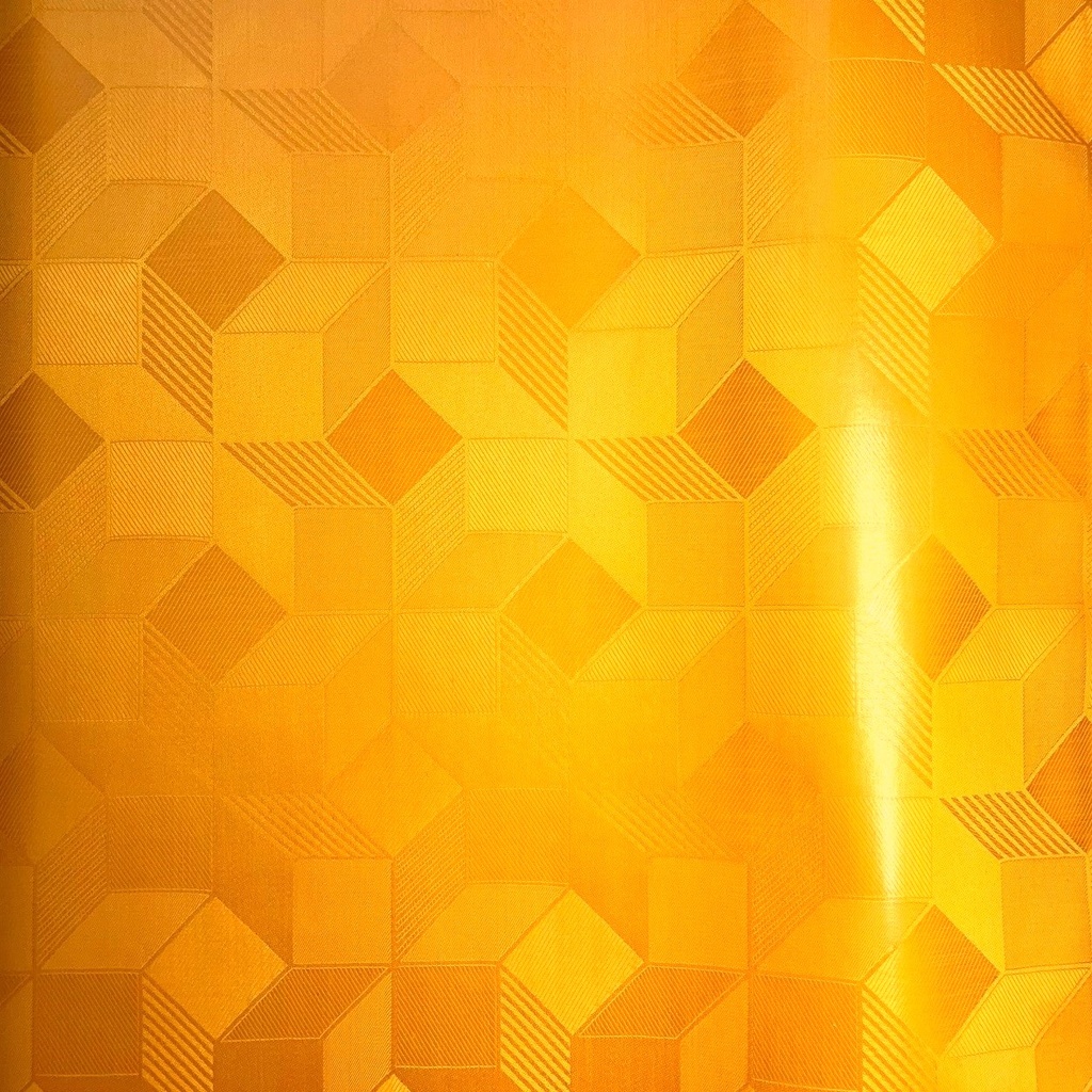 Bazin uni Color 167-jaune orangé, 30 m