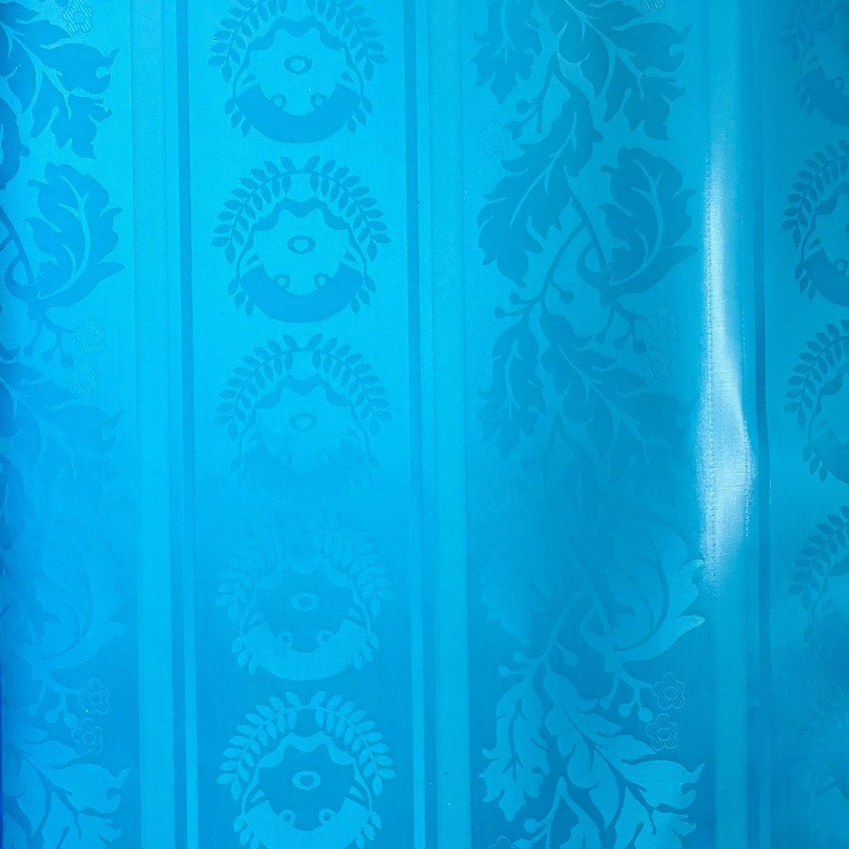 Bazin uni Color 596-turquoise blue, 30 m