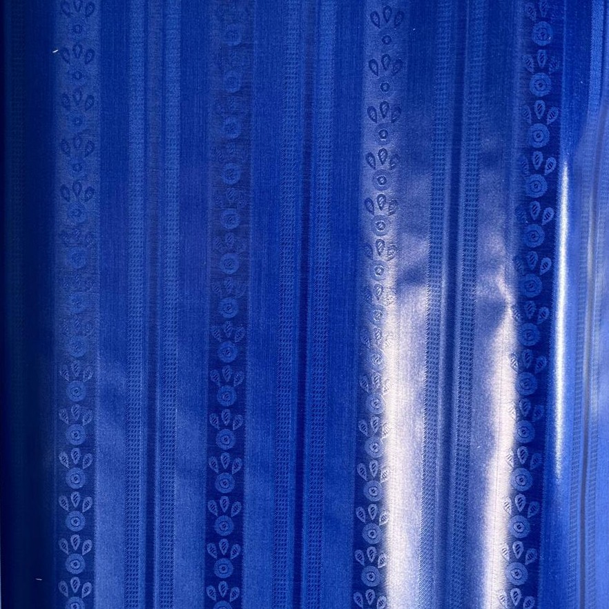 Bazin uni Color 546-bleu foncé 4 m