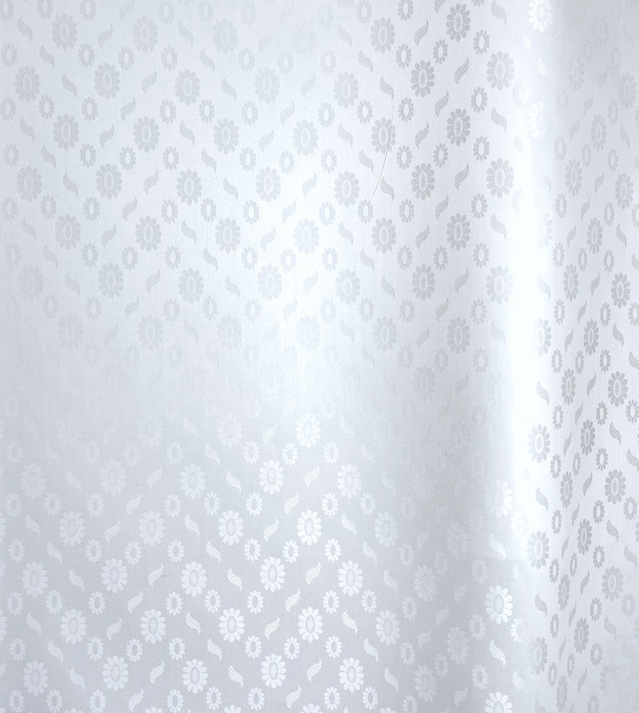 Bazin uni Color 0211-white, 5,6 m
