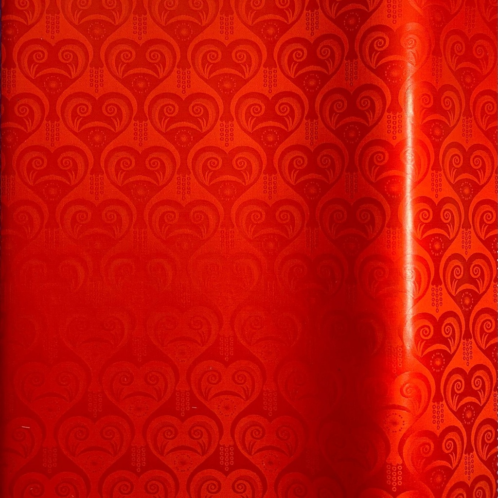 Bazin uni Color 215-rouge orangé - 4 m