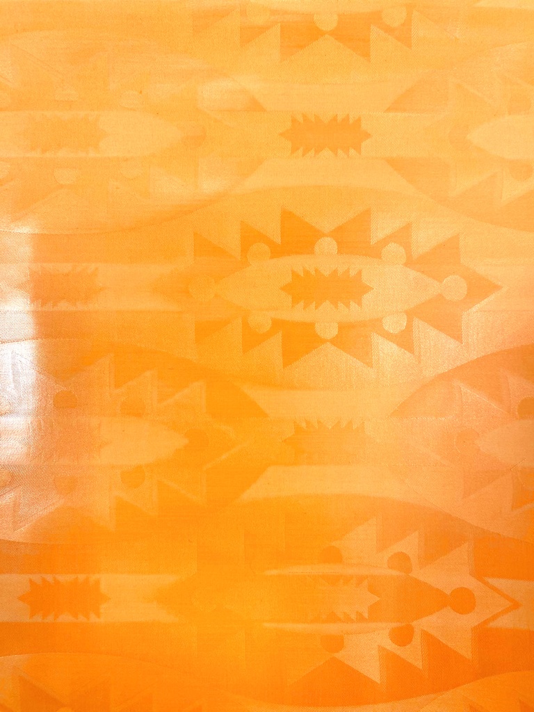 Bazin uni Color 118-yellow-orange | D - 5 m