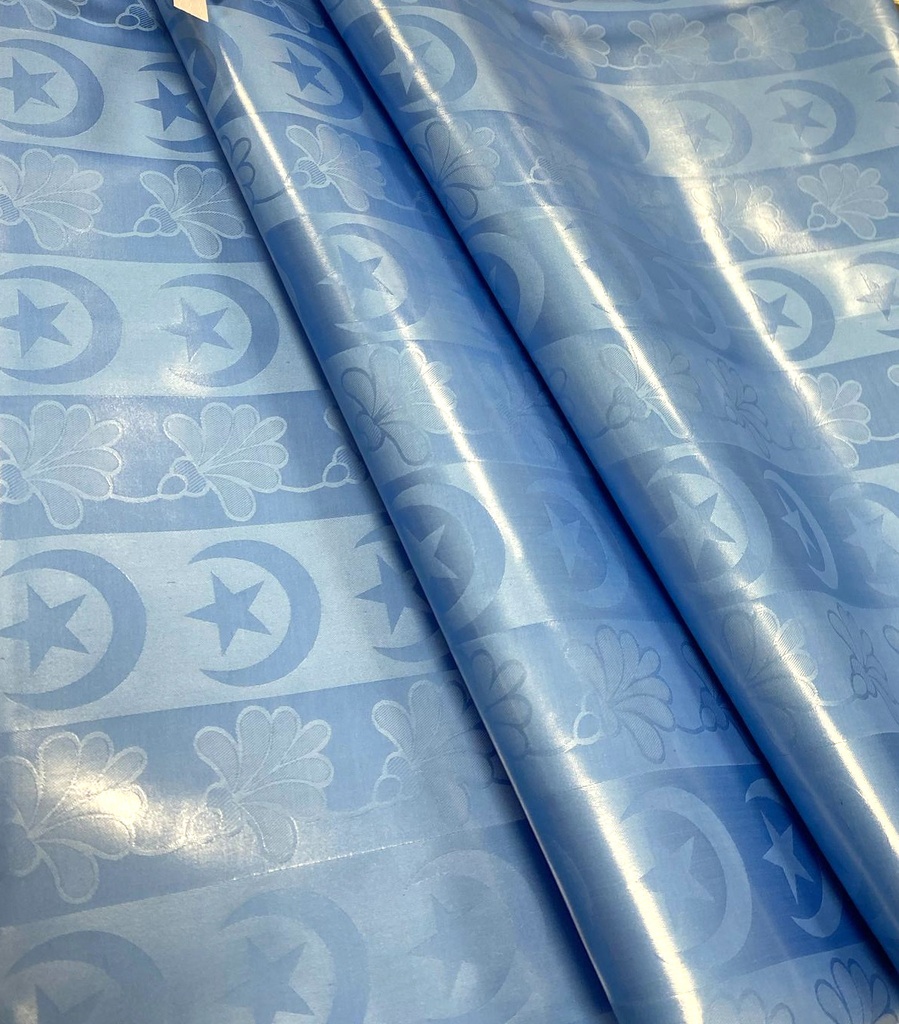 Bazin uni Color 512-sky blue| D - 3 m