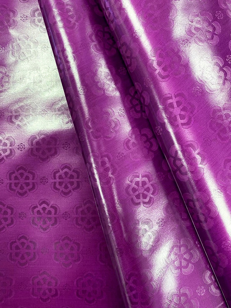 Bazin uni Color 426-dark violet | D - 3 m