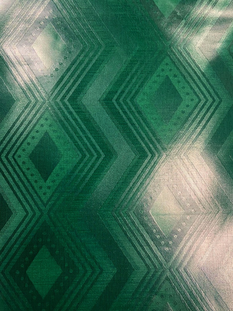 Bazin uni Color 636-vert foncé | D - 3 m