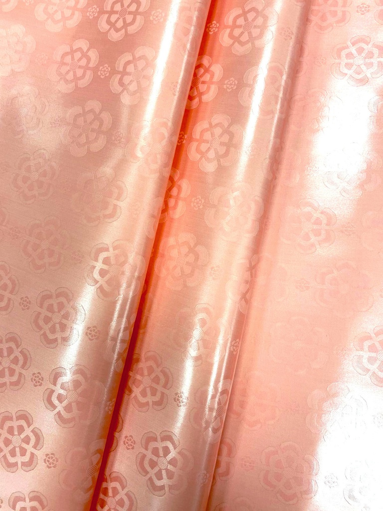 Bazin uni Color 204-salmon pink | D - 3 m