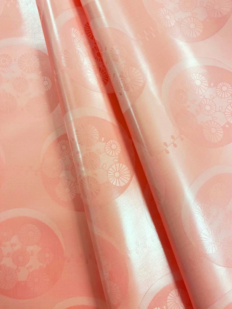 Bazin uni Color 204-rose saumon | D