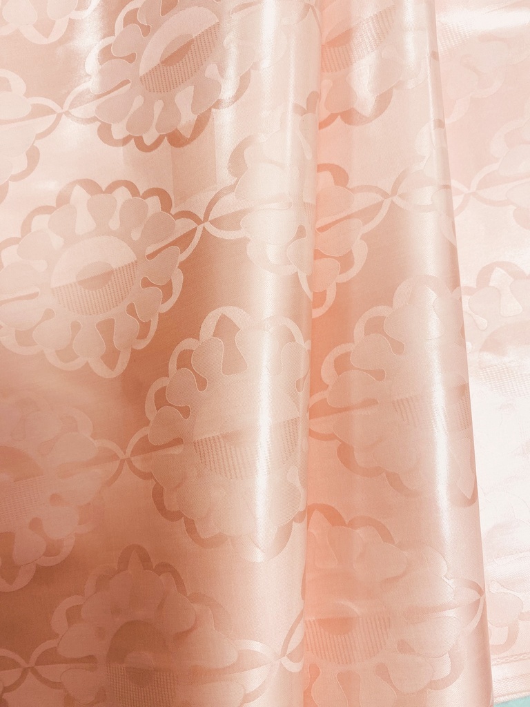 Bazin uni Color 206-salmon | D - 3 m