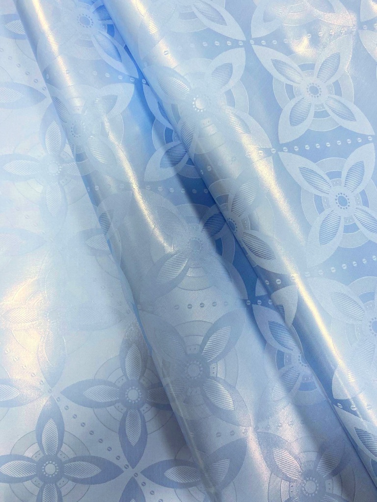 Bazin uni Color 542-sky blue | D - 4 m