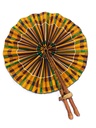 Fächer gelb-braun-grün