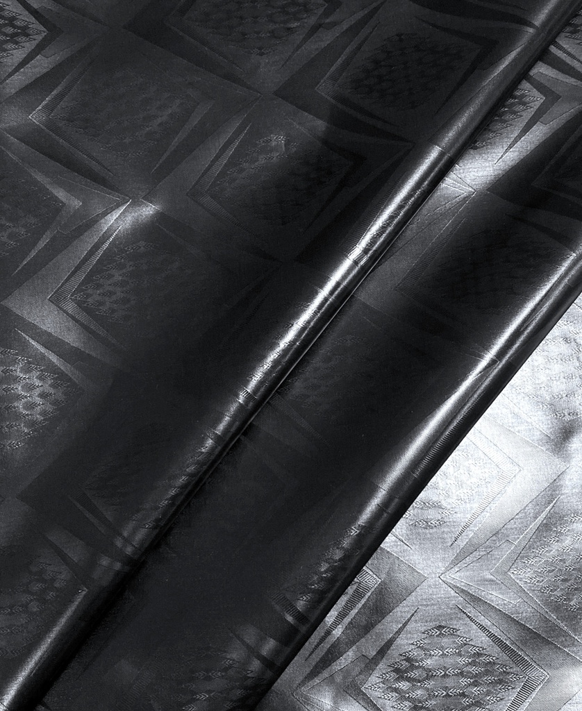 Bazin uni Color 994-schwarz | V - 1 m