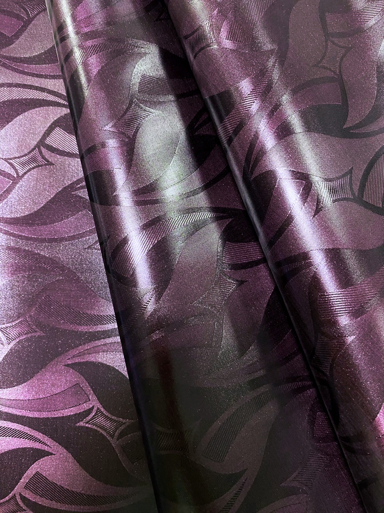 Bazin uni Color 328-aubergine | D - 3 m