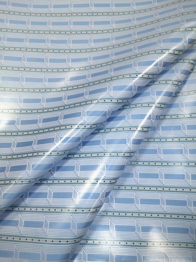 Bazin Buntgewebt 947 hellblau | 4 m