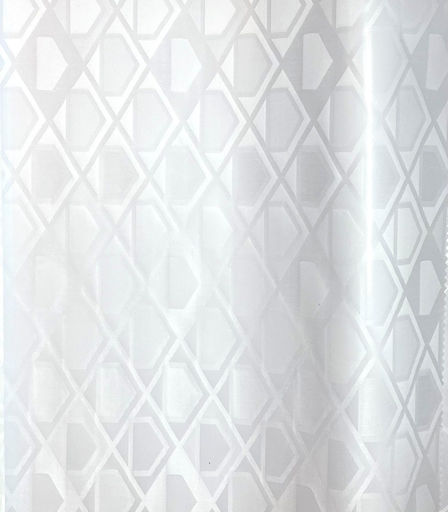 Bazin artisanal 0211-weiß | 4 m