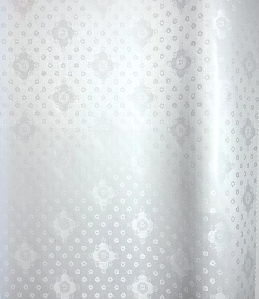 Bazin artisanal 0211-weiß | 4 m