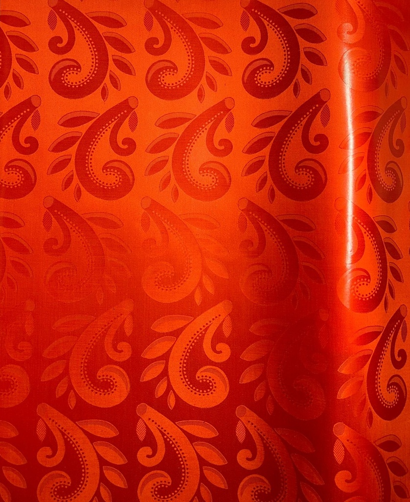 Bazin uni Color 215-rotorange | 4,9 m