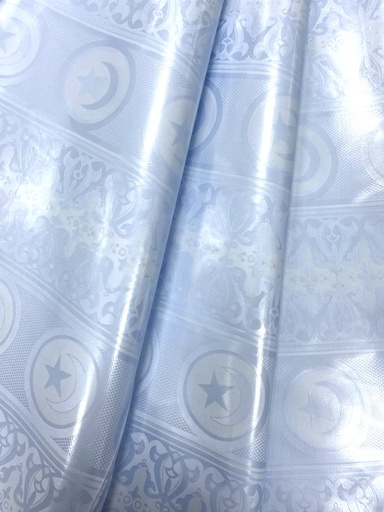 Bazin uni Color 522-light blue/bakha | D