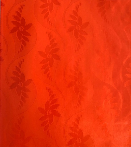 [2042-S215-0Z6B-4,7] Bazin uni Color 215-rouge orangé 4,7 m