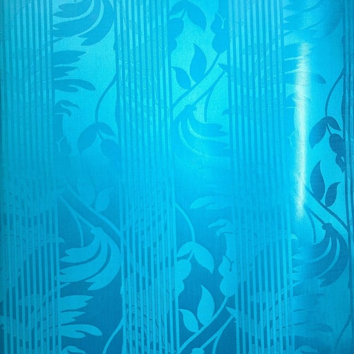 [1896-596242-20751-30] Bazin uni Color 596-bleu turquoise, 30 m