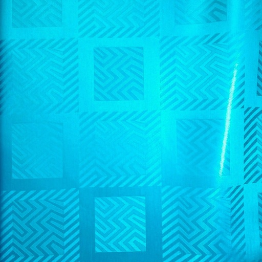 [1913-595242-20803-30] Bazin uni Color 595-bleu turquoise, 30 m