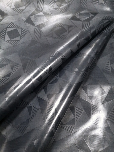 [1642-S910-19393-3] Bazin uni Color 910-dunkelgrau | HF - 3 m