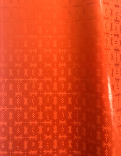 Bazin uni Color 208-orange foncé| HF