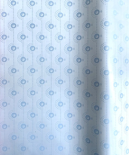 [2117-05A-21673-3] Bazin Buntgewebt hellblau | D - 3 m