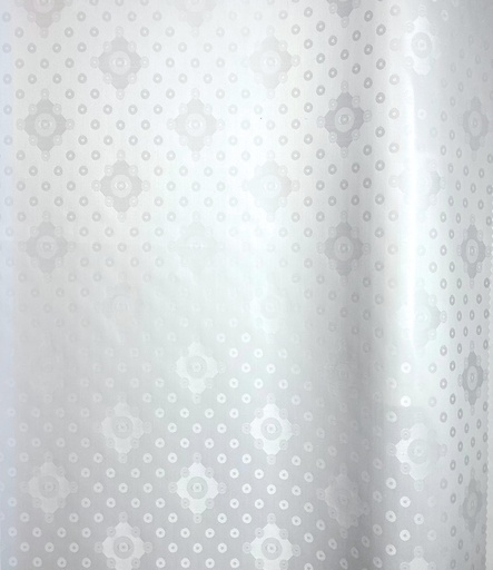 [2211-0211-1671-4,4] Bazin artisanal 0211-white | 4,4 m