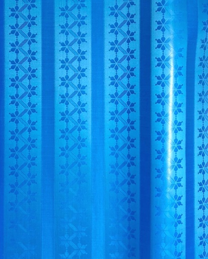 [2211-E532-1745-4,4] Bazin Drews Or 2504-mittelblau | 4,4 m