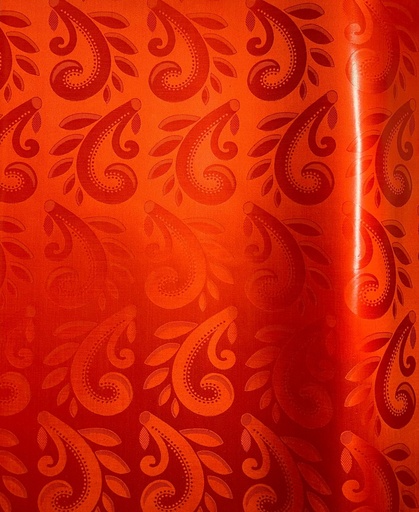[2211-S215-125P-4,9] Bazin uni Color 215-rotorange | 4,9 m