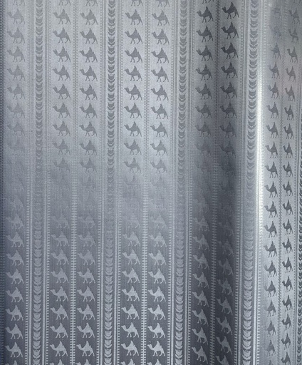 [2211-S907-17CR-5] Bazin uni Color 907-dunkel silber | 5 m